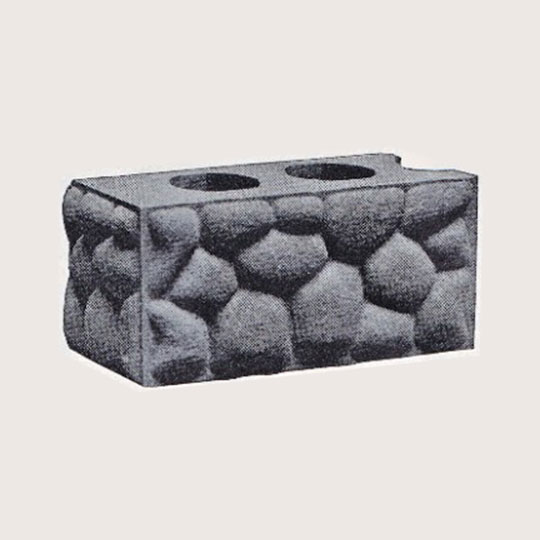 image of plain cobbled block