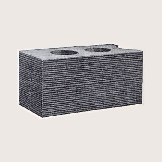 image of plain lined block